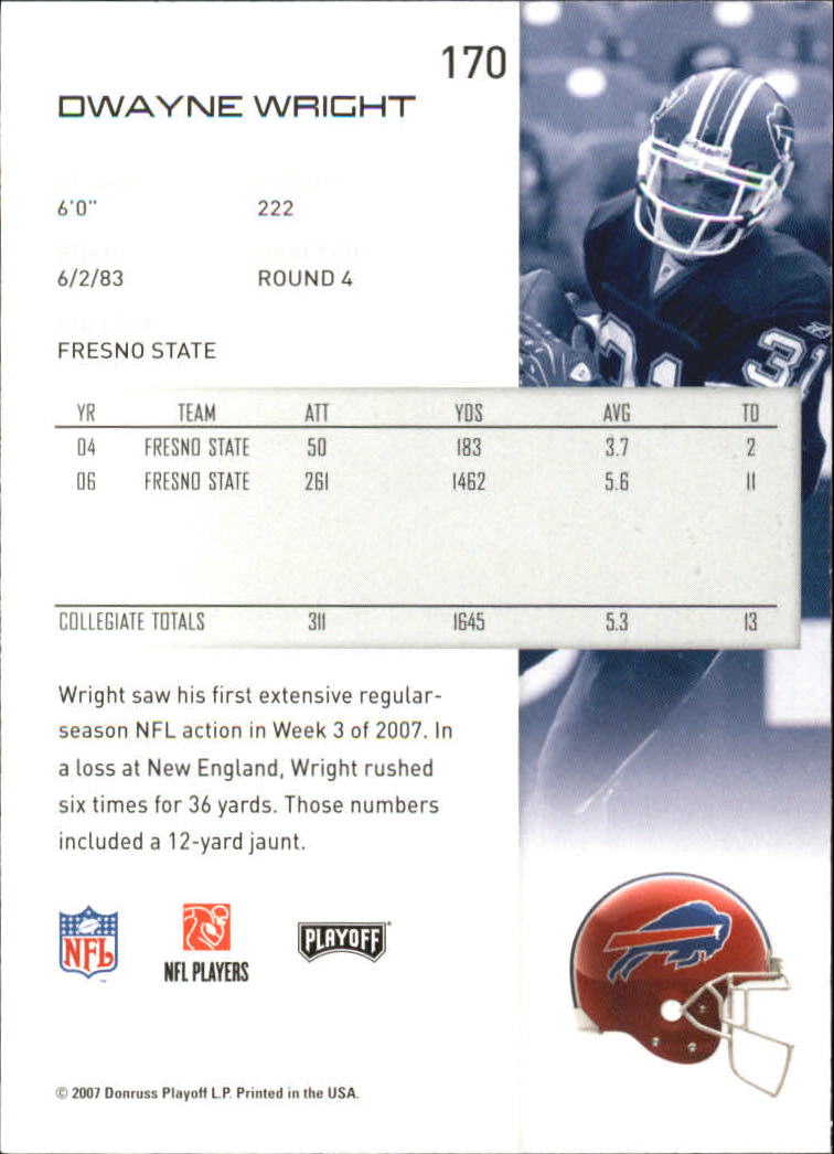 2007 Playoff NFL Playoffs Football Card Pick - Picture 341 of 361