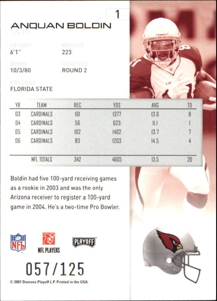 2007 Playoff NFL Playoffs Red Holofoil Football Card Pick - Photo 3 sur 351