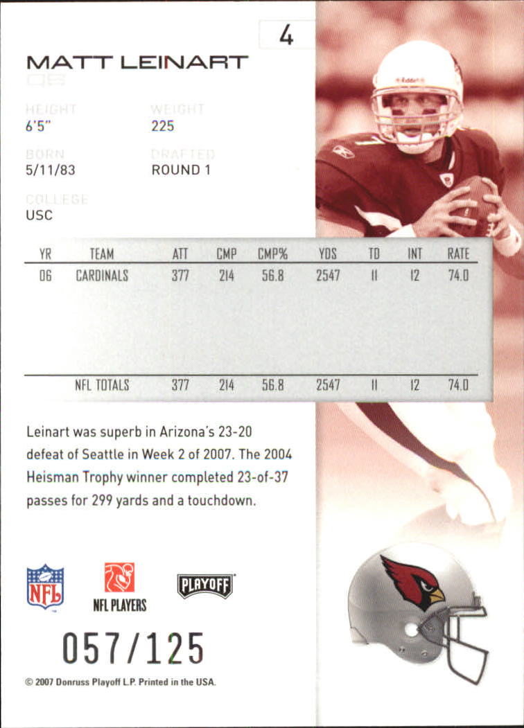 2007 Playoff NFL Playoffs Red Holofoil Football Card Pick - Photo 9 sur 351
