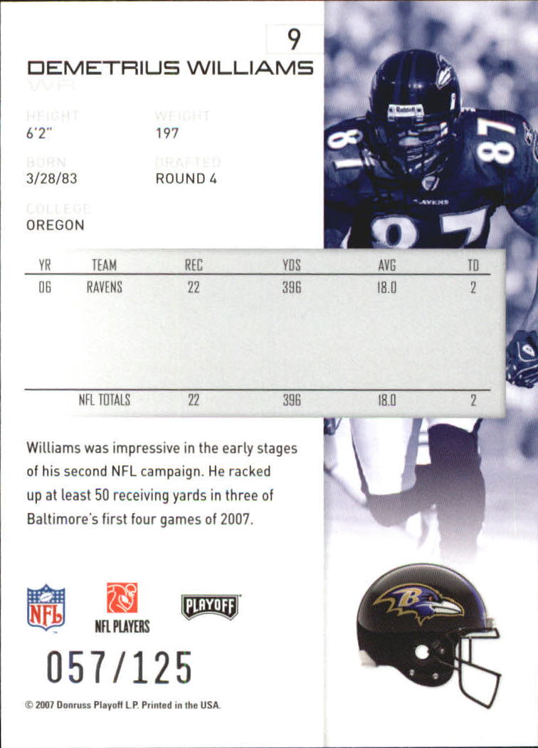 2007 Playoff NFL Playoffs Red Holofoil Football Card Pick - Photo 19 sur 351