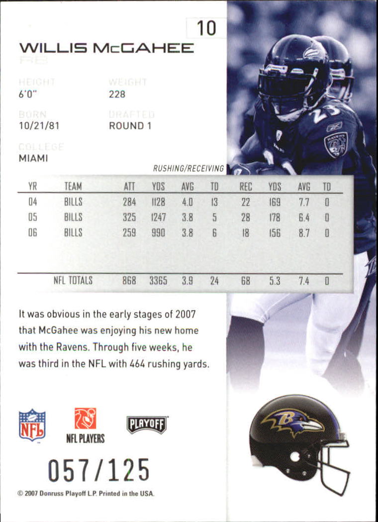 2007 Playoff NFL Playoffs Red Holofoil Football Card Pick - Photo 21 sur 351