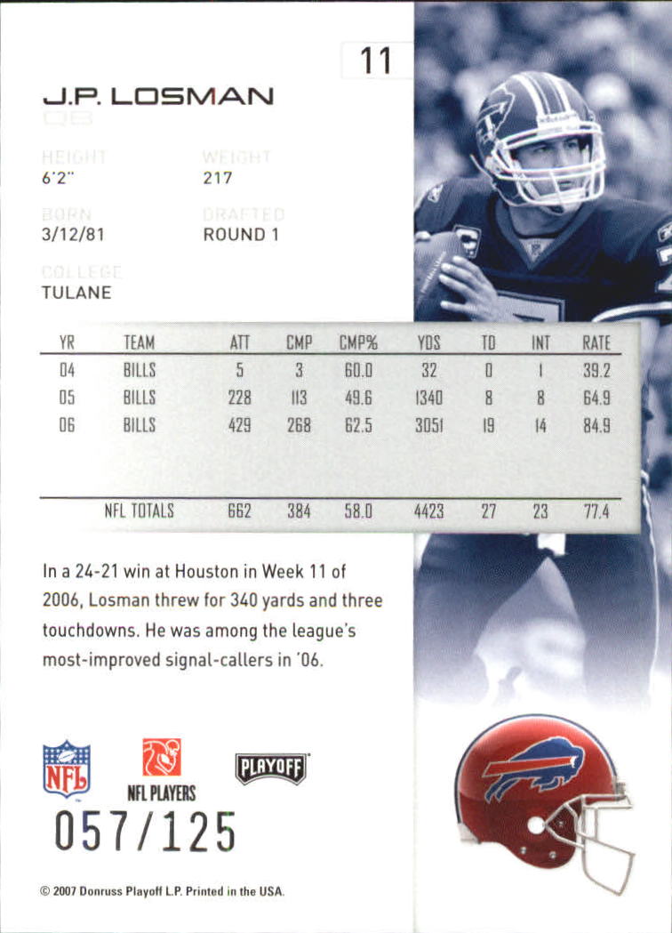2007 Playoff NFL Playoffs Red Holofoil Football Card Pick - Photo 23 sur 351