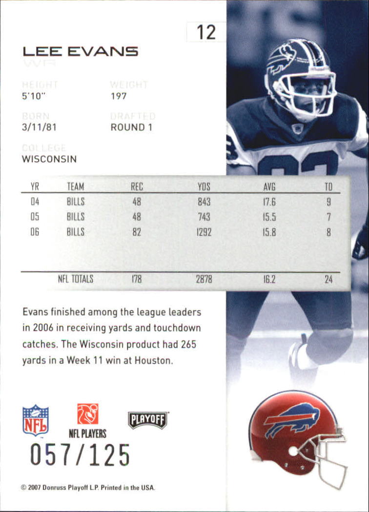2007 Playoff NFL Playoffs Red Holofoil Football Card Pick - Photo 25 sur 351