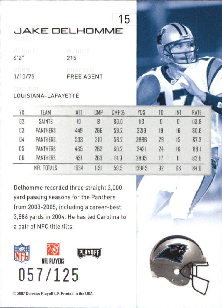 2007 Playoff NFL Playoffs Red Holofoil Football Card Pick - Photo 31 sur 351
