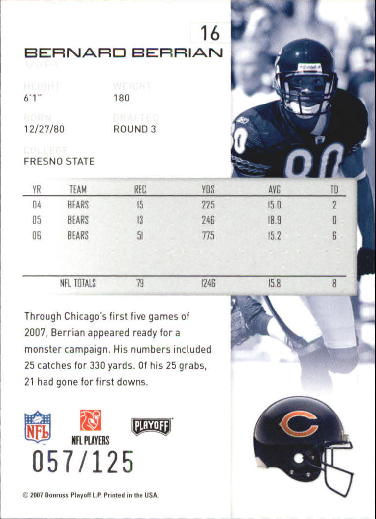2007 Playoff NFL Playoffs Red Holofoil Football Card Pick - Photo 33 sur 351