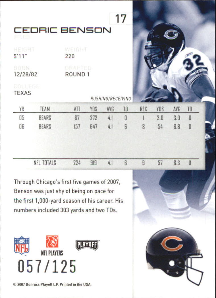 2007 Playoff NFL Playoffs Red Holofoil Football Card Pick - Photo 35 sur 351
