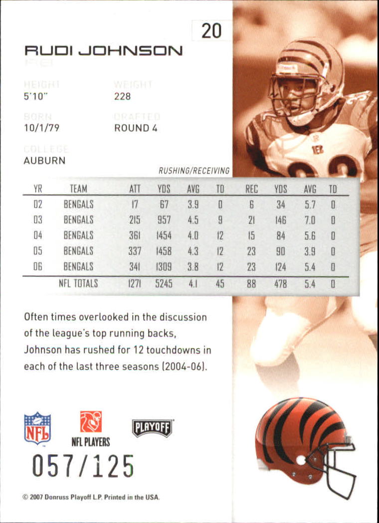 2007 Playoff NFL Playoffs Red Holofoil Football Card Pick - Photo 41 sur 351