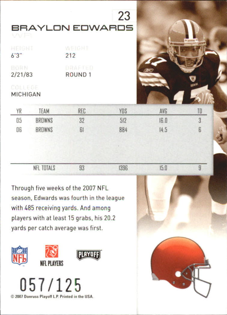 2007 Playoff NFL Playoffs Red Holofoil Football Card Pick - Photo 47 sur 351