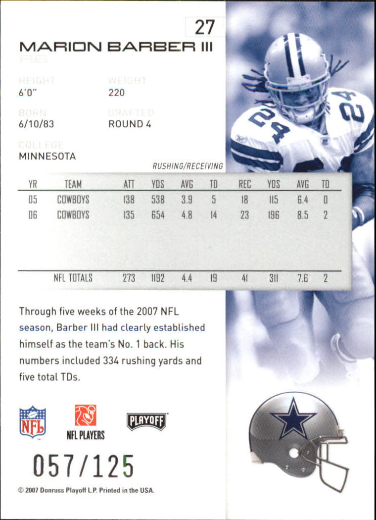 2007 Playoff NFL Playoffs Red Holofoil Football Card Pick - Photo 55 sur 351