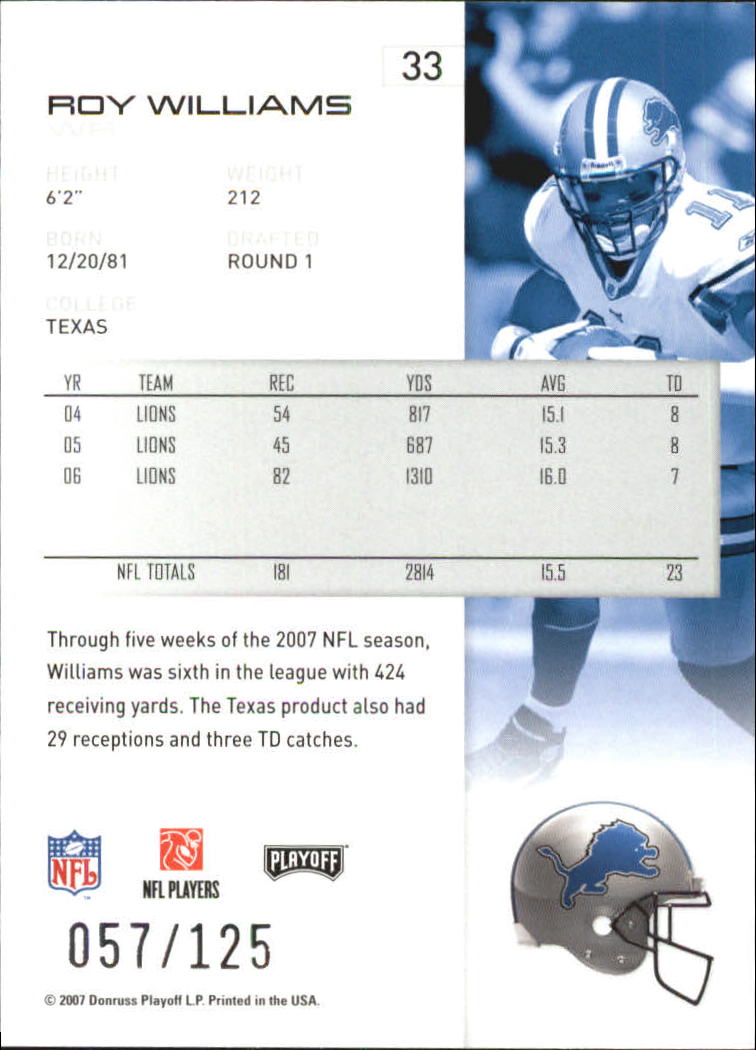 2007 Playoff NFL Playoffs Red Holofoil Football Card Pick - Photo 67 sur 351