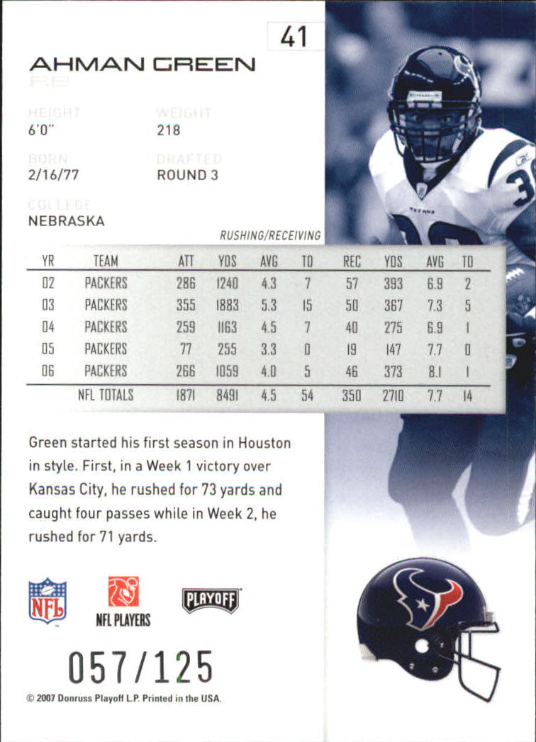 2007 Playoff NFL Playoffs Red Holofoil Football Card Pick - Photo 77 sur 351
