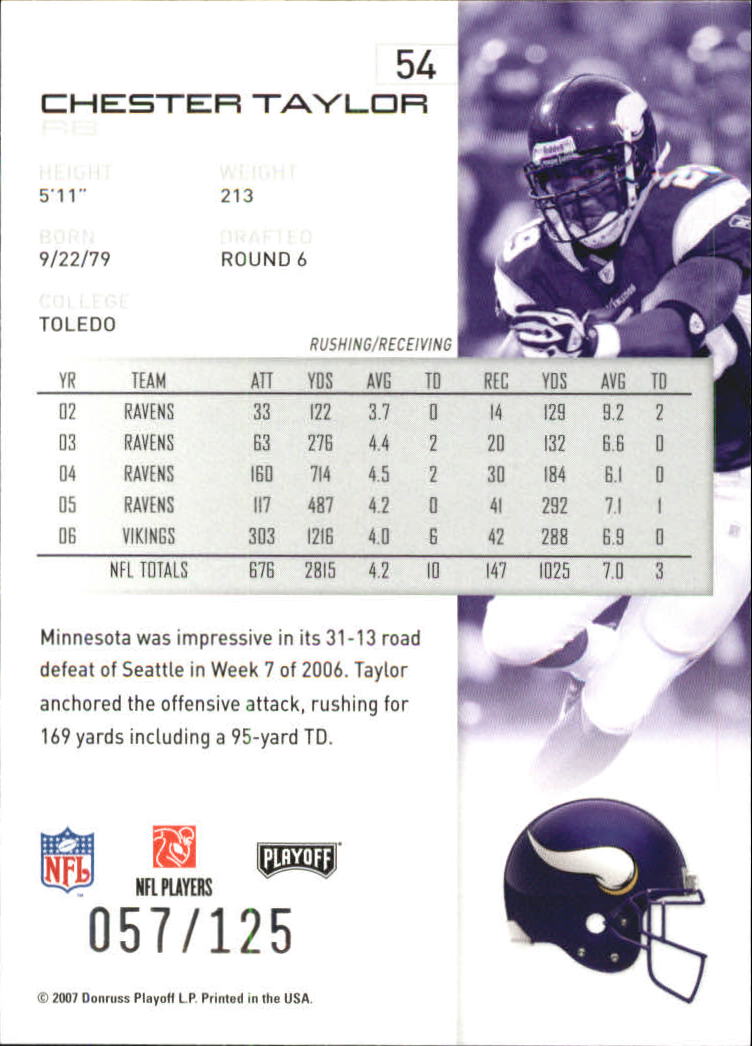 2007 Playoff NFL Playoffs Red Holofoil Football Card Pick - Photo 103 sur 351