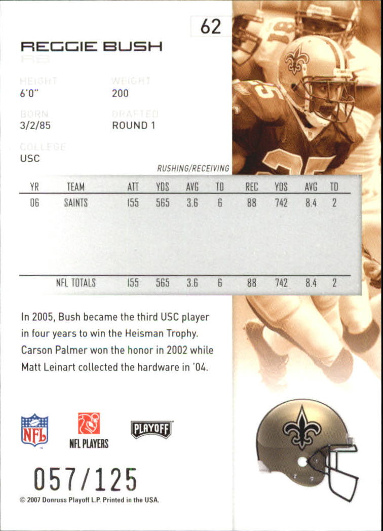 2007 Playoff NFL Playoffs Red Holofoil Football Card Pick - Photo 119 sur 351