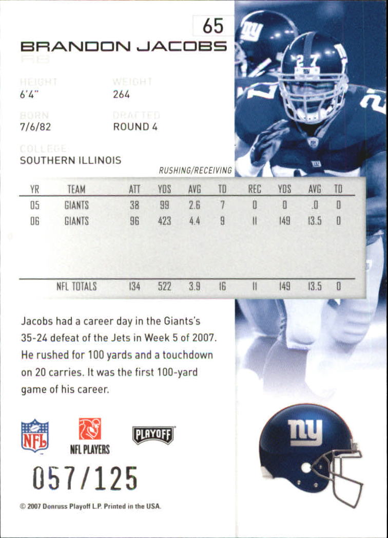2007 Playoff NFL Playoffs Red Holofoil Football Card Pick - Photo 125 sur 351