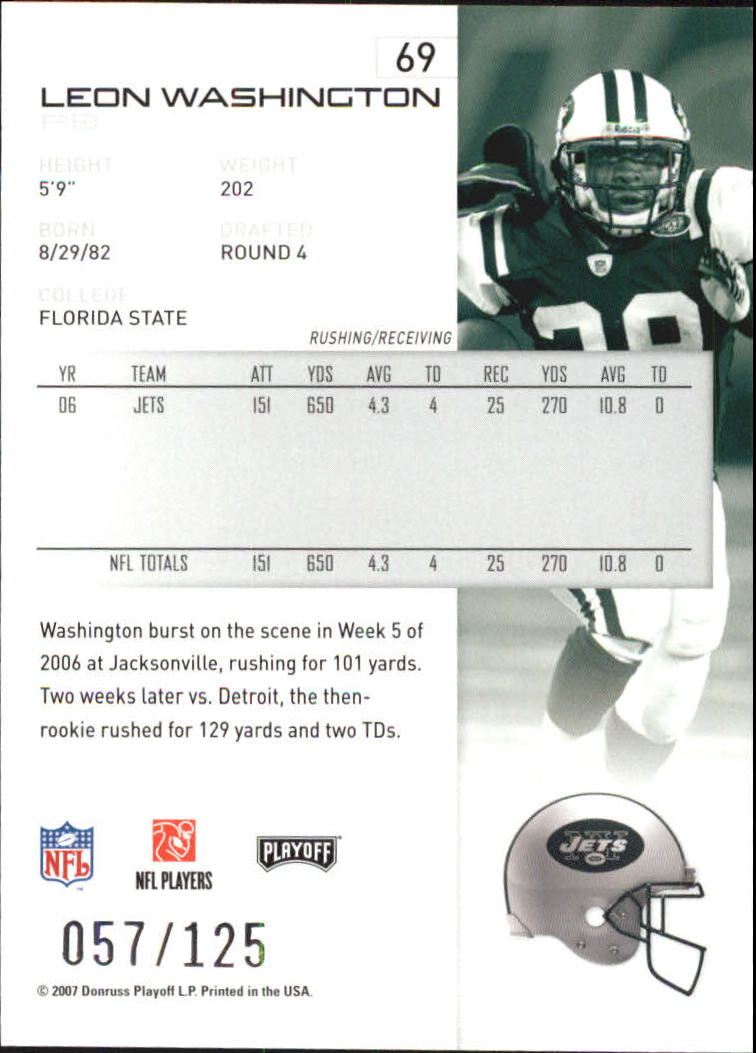 2007 Playoff NFL Playoffs Red Holofoil Football Card Pick - Photo 133 sur 351