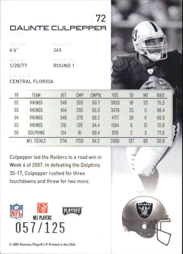 2007 Playoff NFL Playoffs Red Holofoil Football Card Pick - Photo 139 sur 351