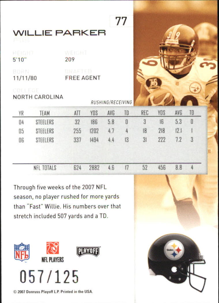 2007 Playoff NFL Playoffs Red Holofoil Football Card Pick - Photo 149 sur 351