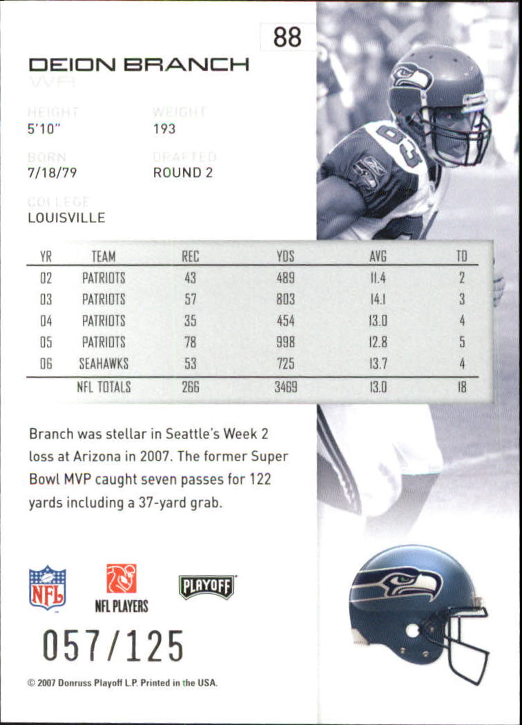 2007 Playoff NFL Playoffs Red Holofoil Football Card Pick - Photo 170 sur 351