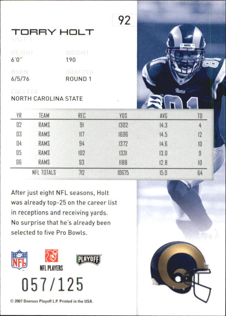 2007 Playoff NFL Playoffs Red Holofoil Football Card Pick - Photo 178 sur 351
