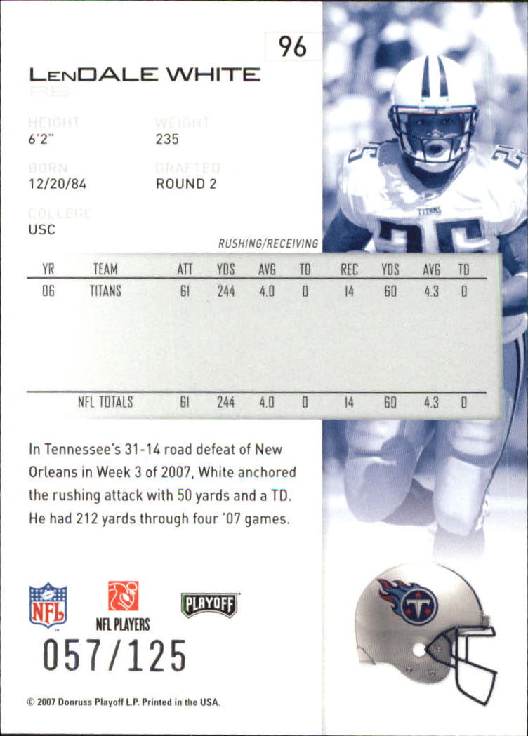 2007 Playoff NFL Playoffs Red Holofoil Football Card Pick - Photo 186 sur 351