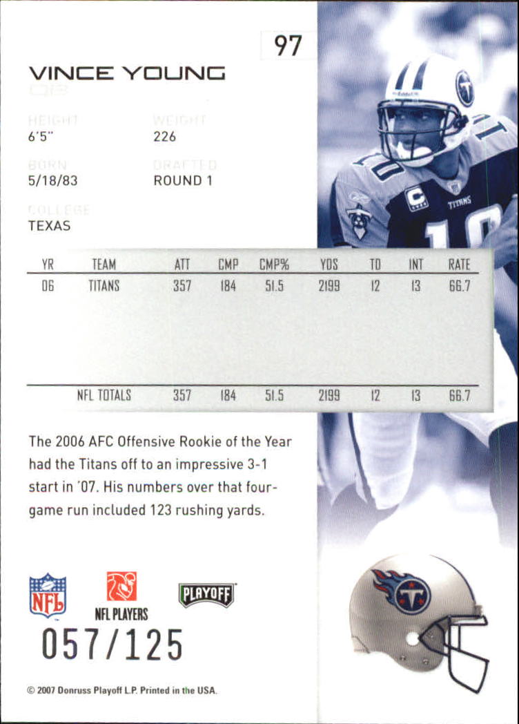 2007 Playoff NFL Playoffs Red Holofoil Football Card Pick - Photo 188 sur 351