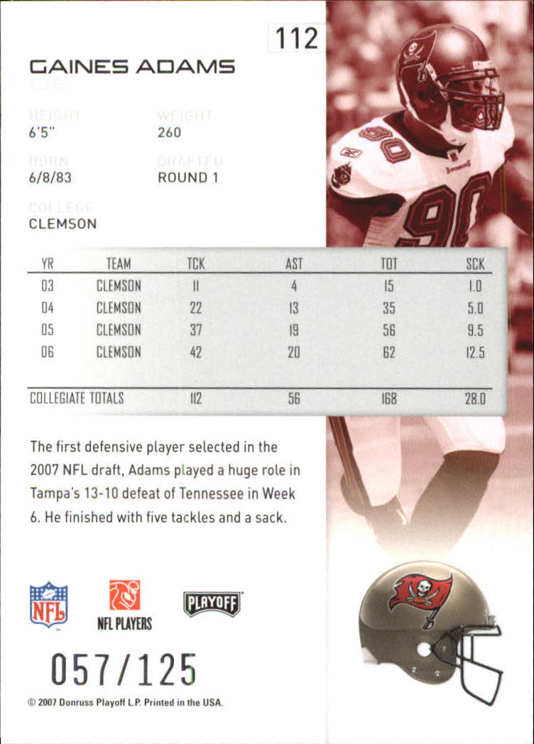 2007 Playoff NFL Playoffs Red Holofoil Football Card Pick - Photo 216 sur 351