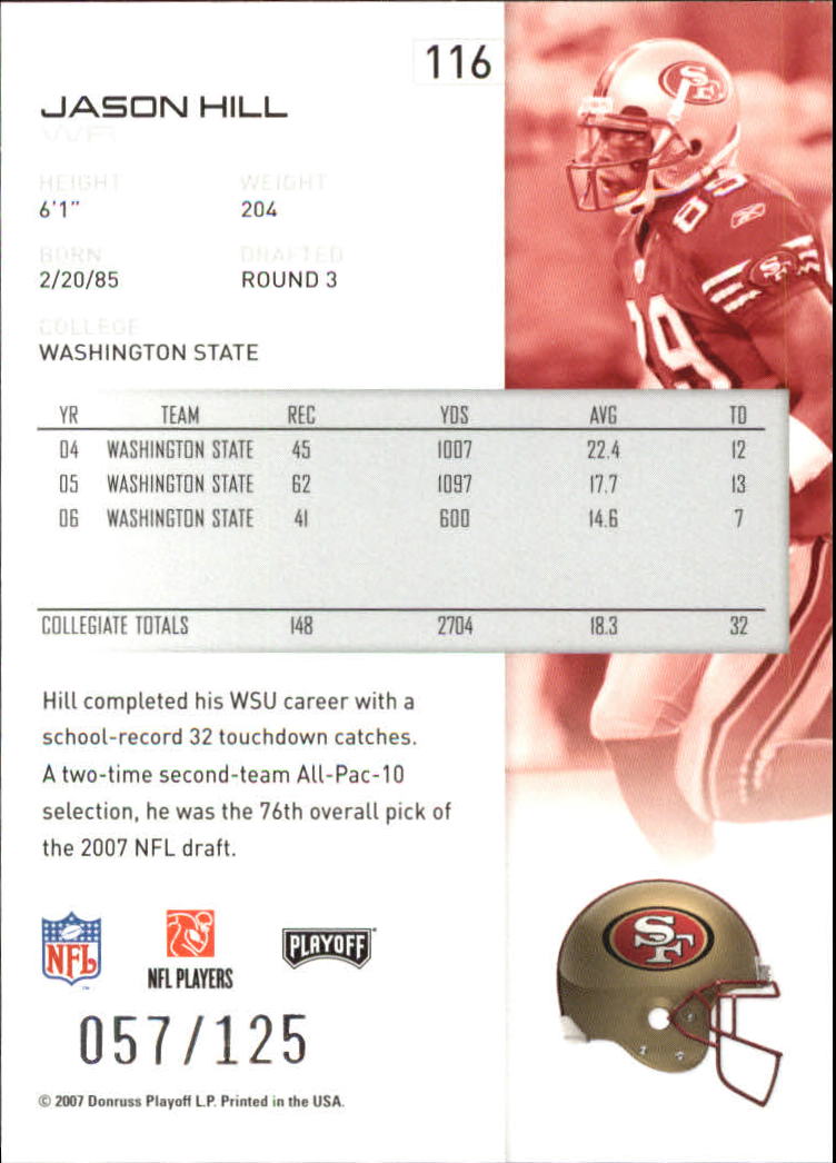 2007 Playoff NFL Playoffs Red Holofoil Football Card Pick - Photo 224 sur 351