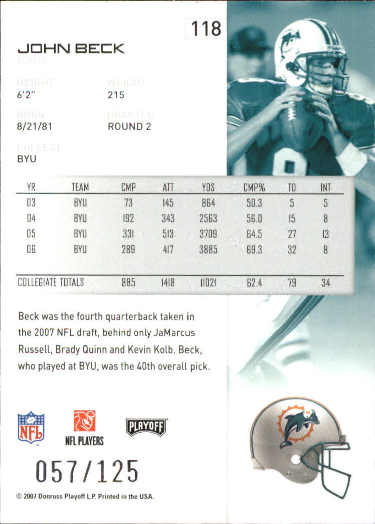 2007 Playoff NFL Playoffs Red Holofoil Football Card Pick - Photo 228 sur 351