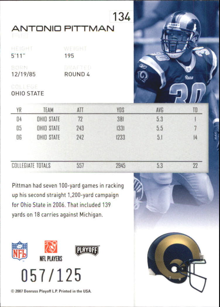 2007 Playoff NFL Playoffs Red Holofoil Football Card Pick - Photo 259 sur 351