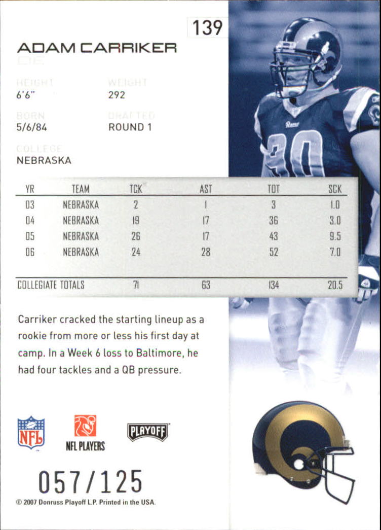 2007 Playoff NFL Playoffs Red Holofoil Football Card Pick - Photo 269 sur 351