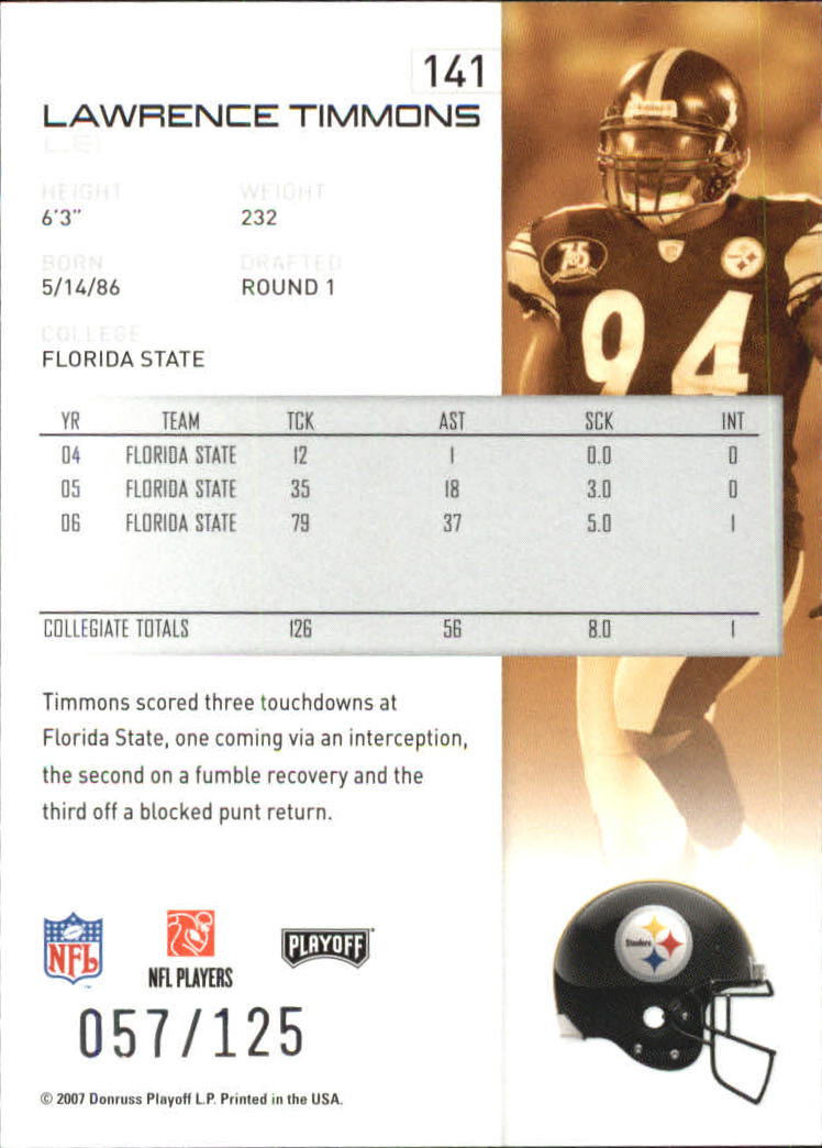 2007 Playoff NFL Playoffs Red Holofoil Football Card Pick - Photo 273 sur 351