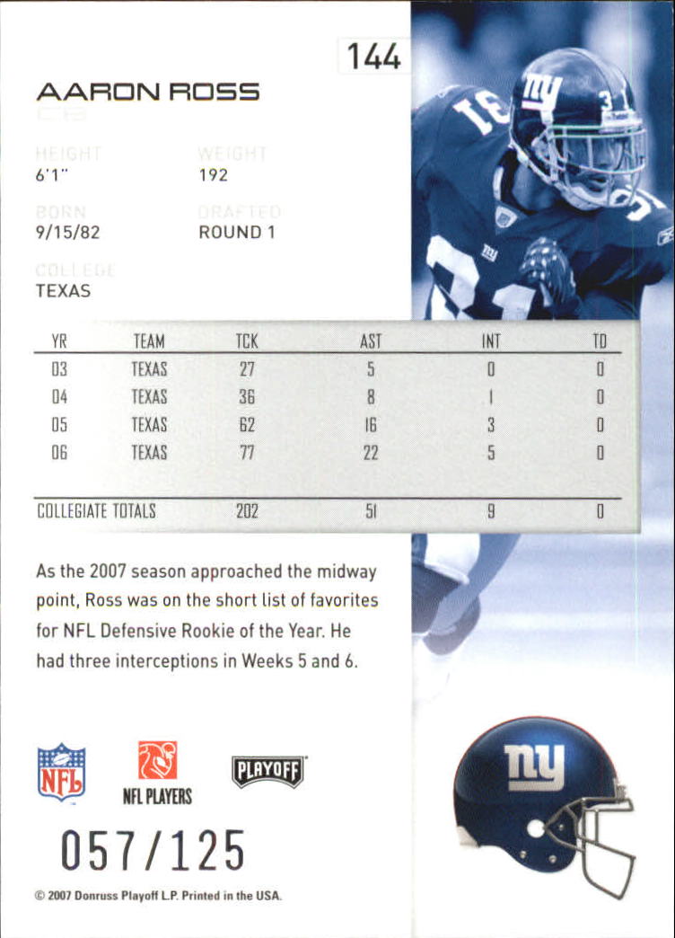 2007 Playoff NFL Playoffs Red Holofoil Football Card Pick - Photo 279 sur 351