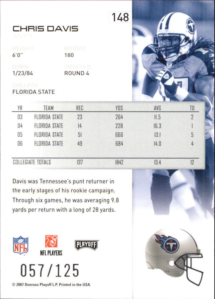 2007 Playoff NFL Playoffs Red Holofoil Football Card Pick - Photo 287 sur 351