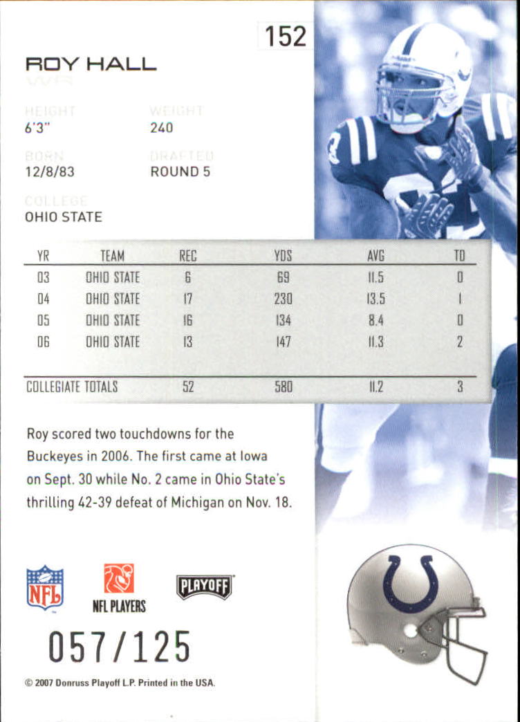 2007 Playoff NFL Playoffs Red Holofoil Football Card Pick - Photo 295 sur 351