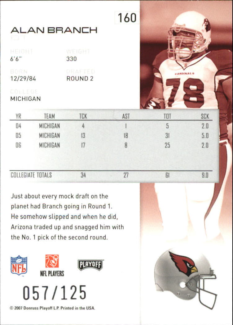 2007 Playoff NFL Playoffs Red Holofoil Football Card Pick - Photo 311 sur 351