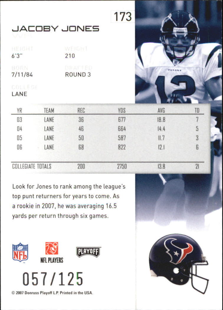 2007 Playoff NFL Playoffs Red Holofoil Football Card Pick - Photo 337 sur 351