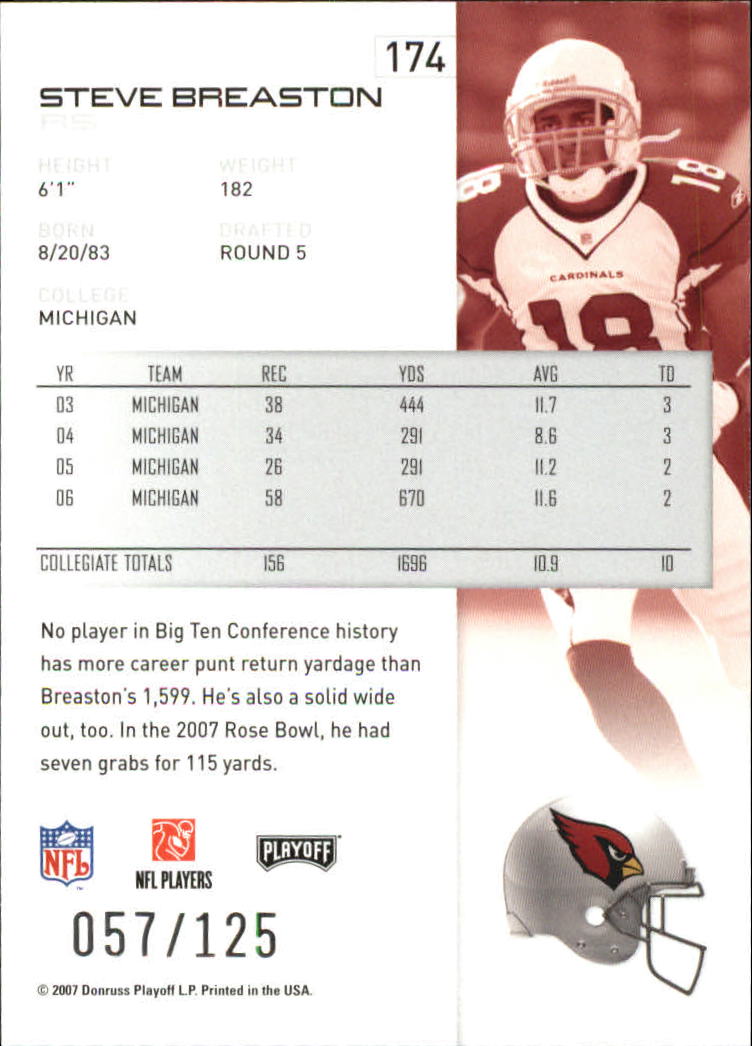 2007 Playoff NFL Playoffs Red Holofoil Football Card Pick - Photo 339 sur 351