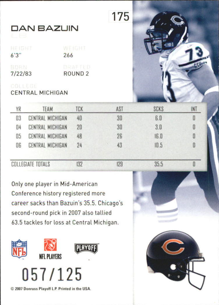 2007 Playoff NFL Playoffs Red Holofoil Football Card Pick - Photo 341 sur 351