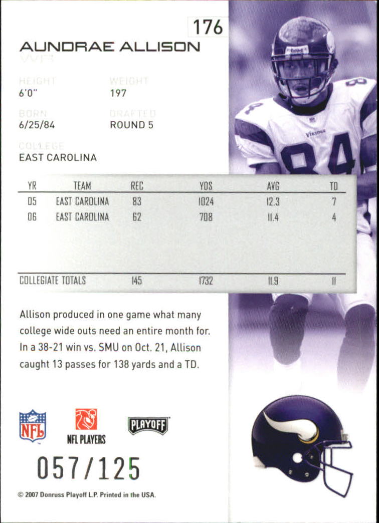 2007 Playoff NFL Playoffs Red Holofoil Football Card Pick - Photo 343 sur 351