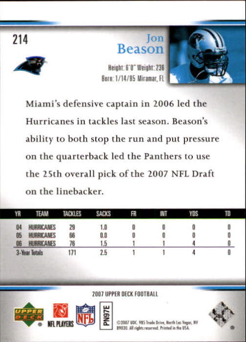 A8200- 2007 Upper Deck Gold Predictor FB 151-300 -You Pick- 15+ FREE US SHIP - Picture 113 of 244