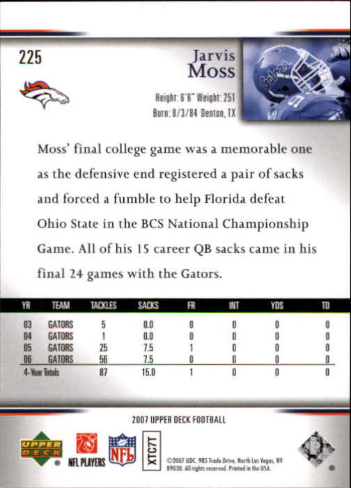 A8200- 2007 Upper Deck Gold Predictor FB 151-300 -You Pick- 15+ FREE US SHIP - Picture 135 of 244