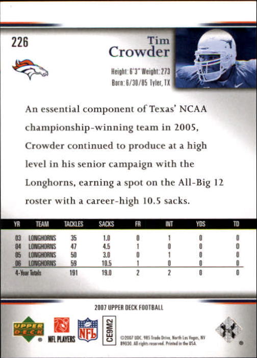 A8200- 2007 Upper Deck Gold Predictor FB 151-300 -You Pick- 15+ FREE US SHIP - Picture 137 of 244