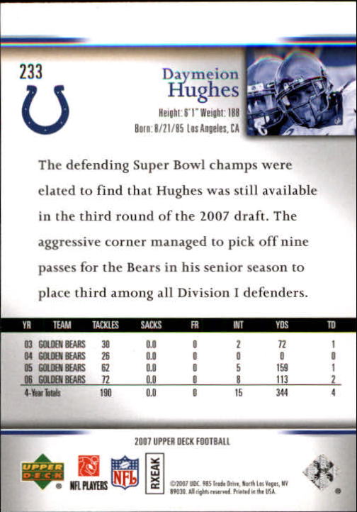 A8200- 2007 Upper Deck Gold Predictor FB 151-300 -You Pick- 15+ FREE US SHIP - Picture 145 of 244