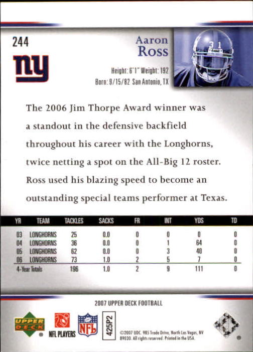 A8200- 2007 Upper Deck Gold Predictor FB 151-300 -You Pick- 15+ FREE US SHIP - Picture 165 of 244