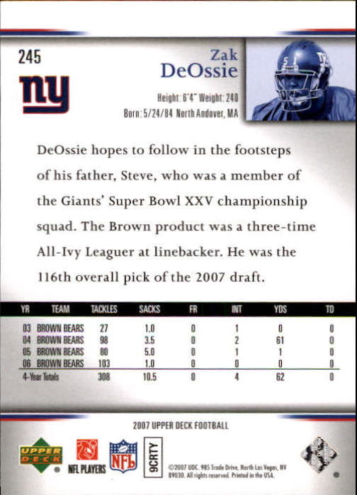 A8200- 2007 Upper Deck Gold Predictor FB 151-300 -You Pick- 15+ FREE US SHIP - Picture 167 of 244