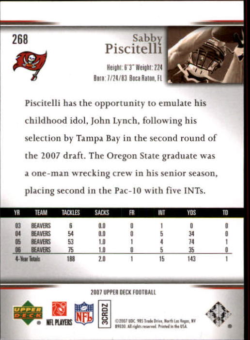 A8200- 2007 Upper Deck Gold Predictor FB 151-300 -You Pick- 15+ FREE US SHIP - Picture 195 of 244