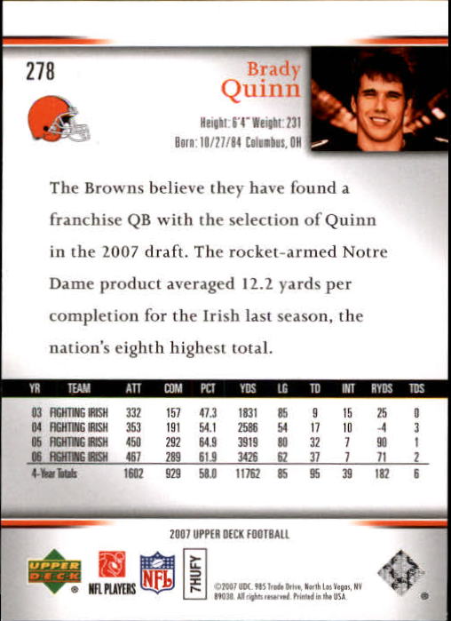 A8200- 2007 Upper Deck Gold Predictor FB 151-300 -You Pick- 15+ FREE US SHIP - Picture 211 of 244