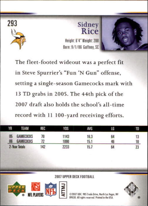 A8200- 2007 Upper Deck Gold Predictor FB 151-300 -You Pick- 15+ FREE US SHIP - Picture 234 of 244