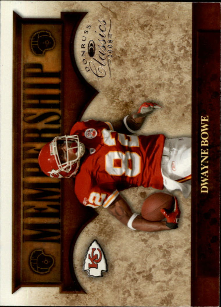 2008 Donruss Classics Membership Football Card Pick