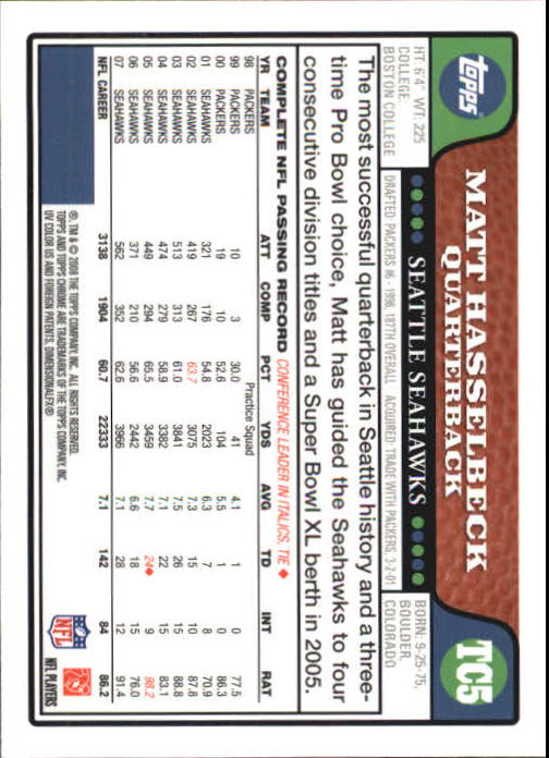 2008 Topps Chrome Football Part 1 Main Set Veterans Cards #TC1 to #TC165 - Picture 7 of 317